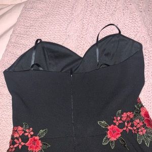 A red rose dress